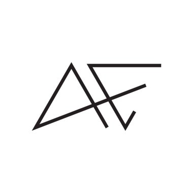 ae ilk harf vektör logo simgesi