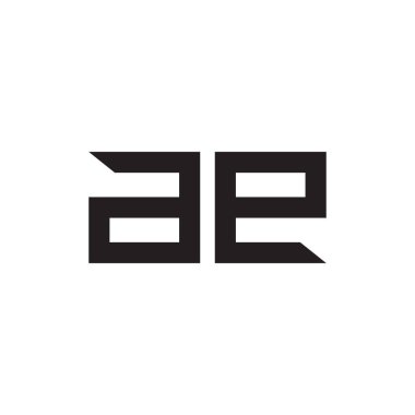 ae ilk harf vektör logo simgesi