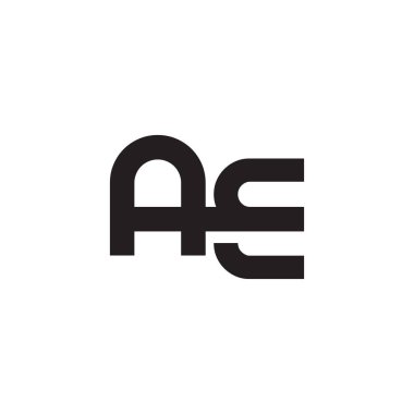 ae ilk harf vektör logo simgesi