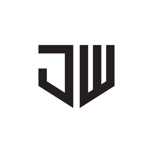 Jw初始字母向量图标 — 图库矢量图片