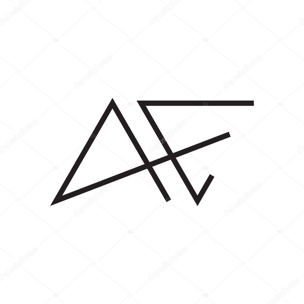 Ae initial letter vector logo icon