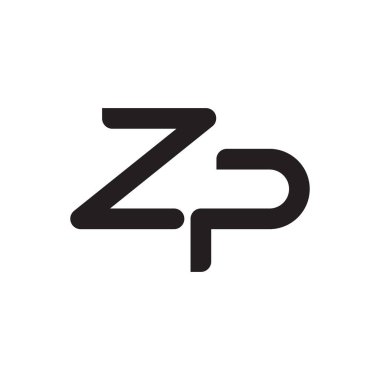 zp ilk harf vektör logo simgesi