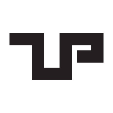 zp ilk harf vektör logo simgesi