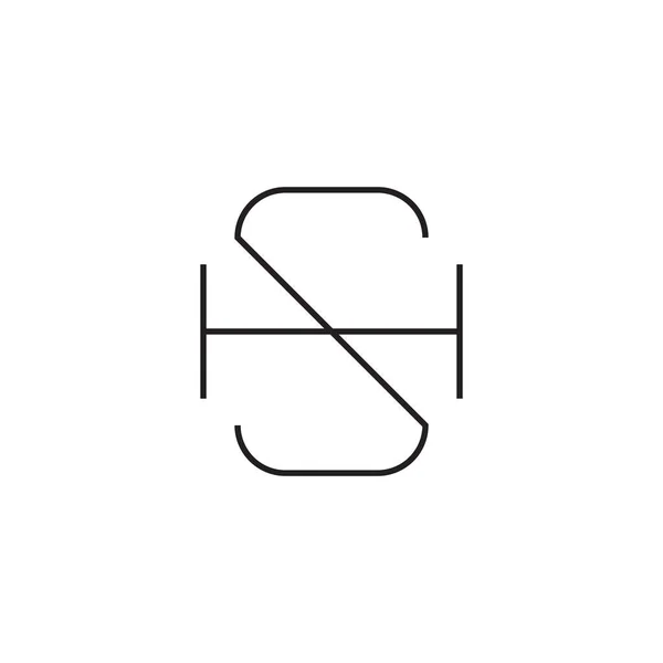 Första Bokstav Vektor Logotyp Ikon — Stock vektor