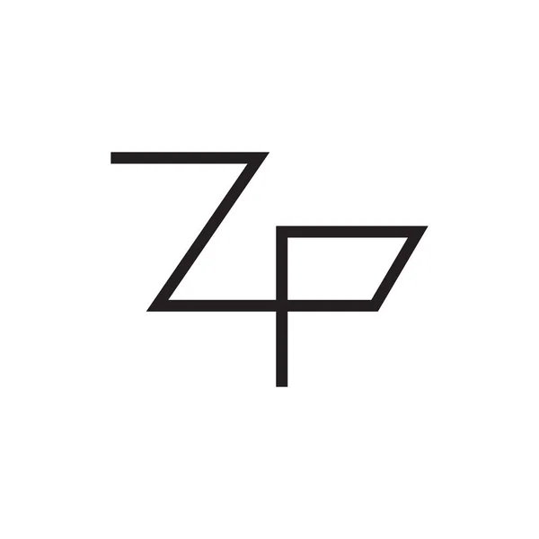 Zp初始字母向量图标 — 图库矢量图片