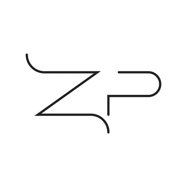 Zp初始字母向量图标 — 图库矢量图片