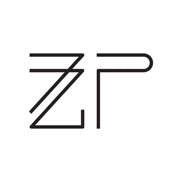 Zp初始字母向量图标 — 图库矢量图片