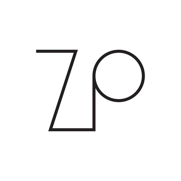 Zp初始字母向量图标 — 图库矢量图片