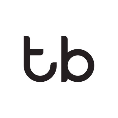 tb ilk harf vektör logo simgesi