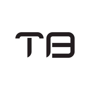 tb ilk harf vektör logo simgesi