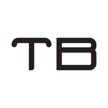 tb ilk harf vektör logo simgesi