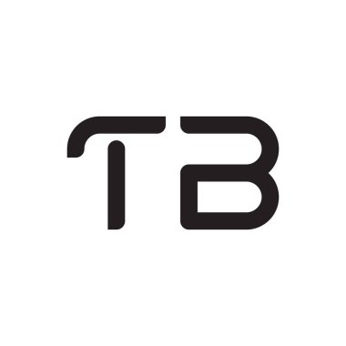 tb ilk harf vektör logo simgesi
