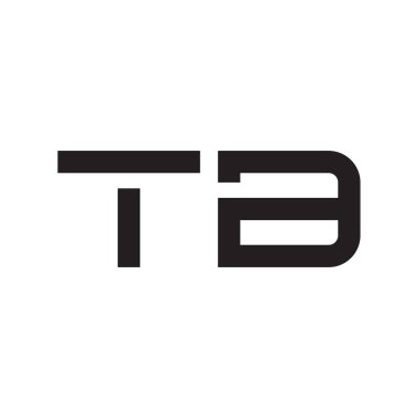 tb ilk harf vektör logo simgesi