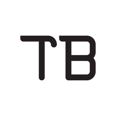 tb ilk harf vektör logo simgesi