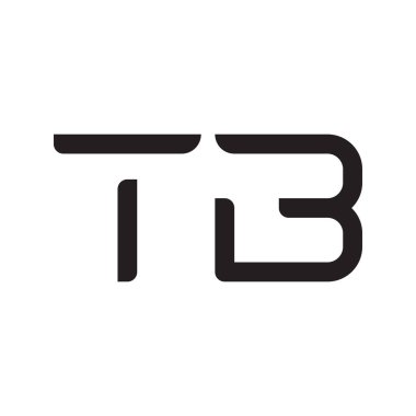 tb ilk harf vektör logo simgesi