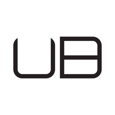 ub ilk harf vektör logosu simgesi