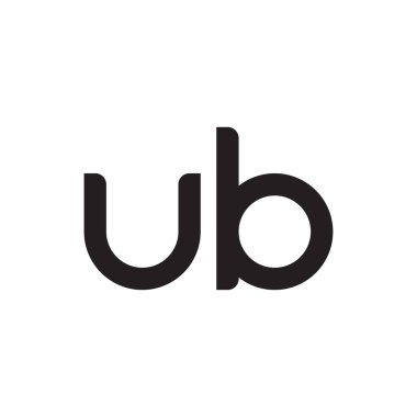 ub ilk harf vektör logosu simgesi
