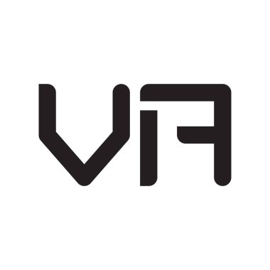 va ilk harf vektör logo simgesi