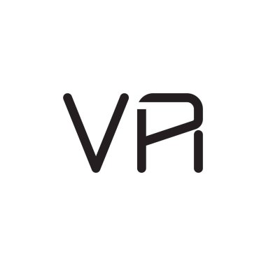 va ilk harf vektör logo simgesi