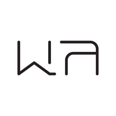 ilk harf vektör logo simgesi