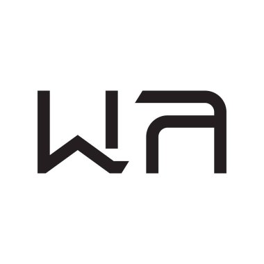 ilk harf vektör logo simgesi