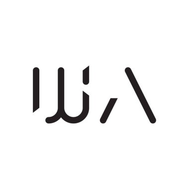 ilk harf vektör logo simgesi