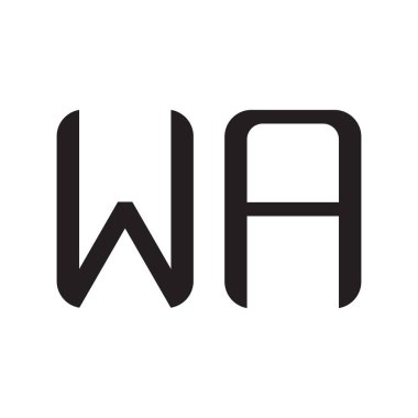 ilk harf vektör logo simgesi