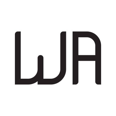 ilk harf vektör logo simgesi