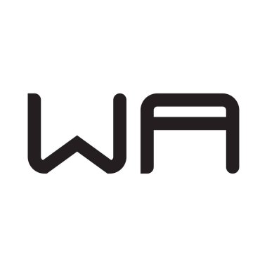 ilk harf vektör logo simgesi