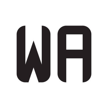 ilk harf vektör logo simgesi