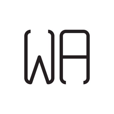 ilk harf vektör logo simgesi