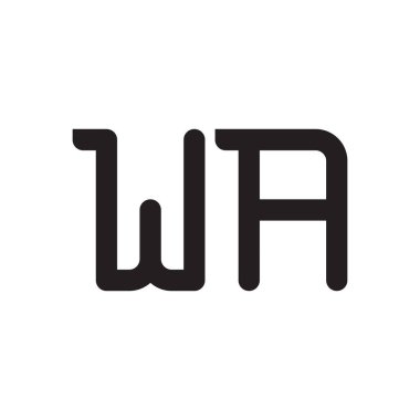 ilk harf vektör logo simgesi