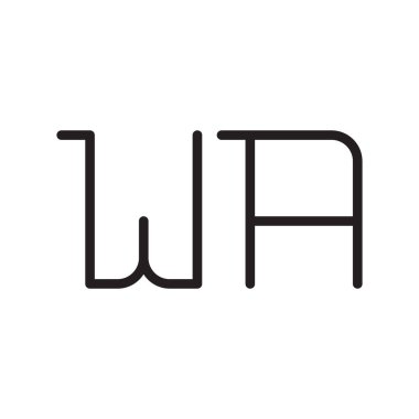 ilk harf vektör logo simgesi