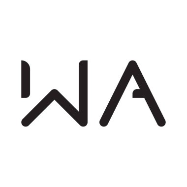 ilk harf vektör logo simgesi