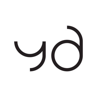 ilk harf vektör logo simgesi