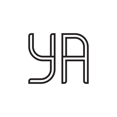 ilk harf vektör logo simgesi