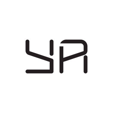 ilk harf vektör logo simgesi