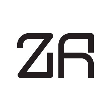 za ilk harf vektör logosu simgesi