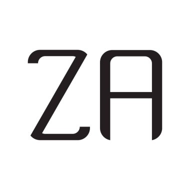 za ilk harf vektör logosu simgesi