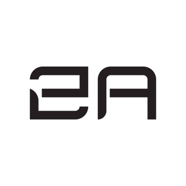 za ilk harf vektör logosu simgesi