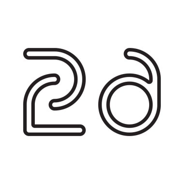 za ilk harf vektör logosu simgesi