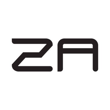 za ilk harf vektör logosu simgesi