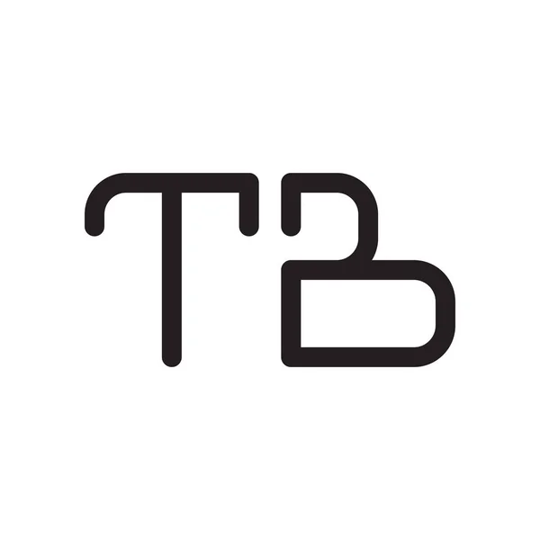 Tb頭文字ベクトルロゴアイコン — ストックベクタ