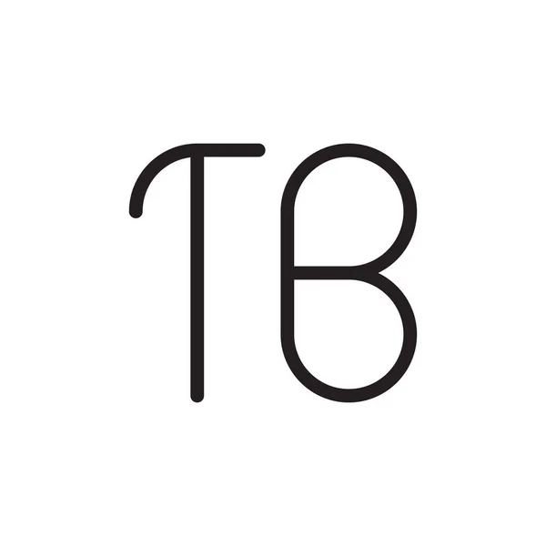 Tb頭文字ベクトルロゴアイコン — ストックベクタ