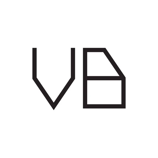 Ikona Počátečního Loga Vektoru Písmene — Stockový vektor