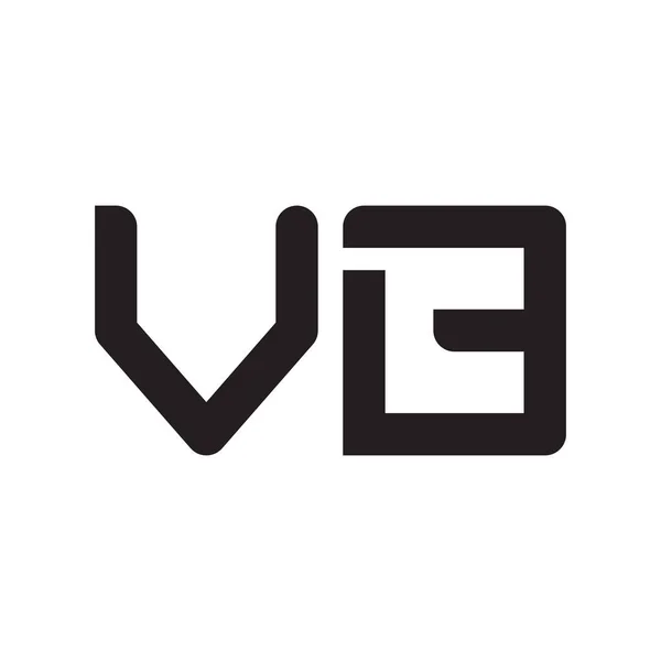 Anfangsbuchstabe Vektor Logo Symbol — Stockvektor