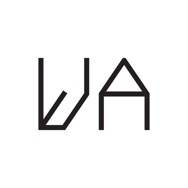 Wstępna Ikona Logo Wektora Litery — Wektor stockowy