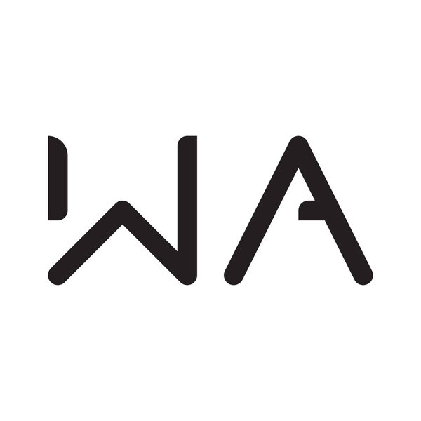 иконка вектора букв ва