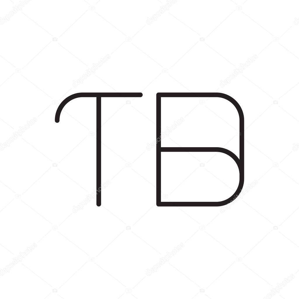 Tb initial letter vector logo icon