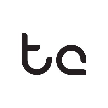 tc ilk harf vektör logo simgesi